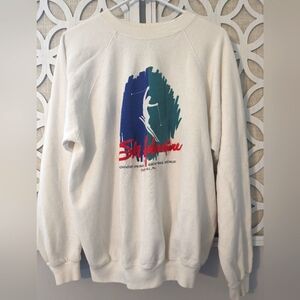 90's Vintage 'Ski' Adventure Unlimited retro‎ sweatshirt XL